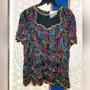 Papel boutique evening sequin top